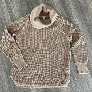 Michael Kors Cowl Neck Sweater, Camel Tan Color, Size Medium